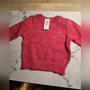 Cute red sweated baby